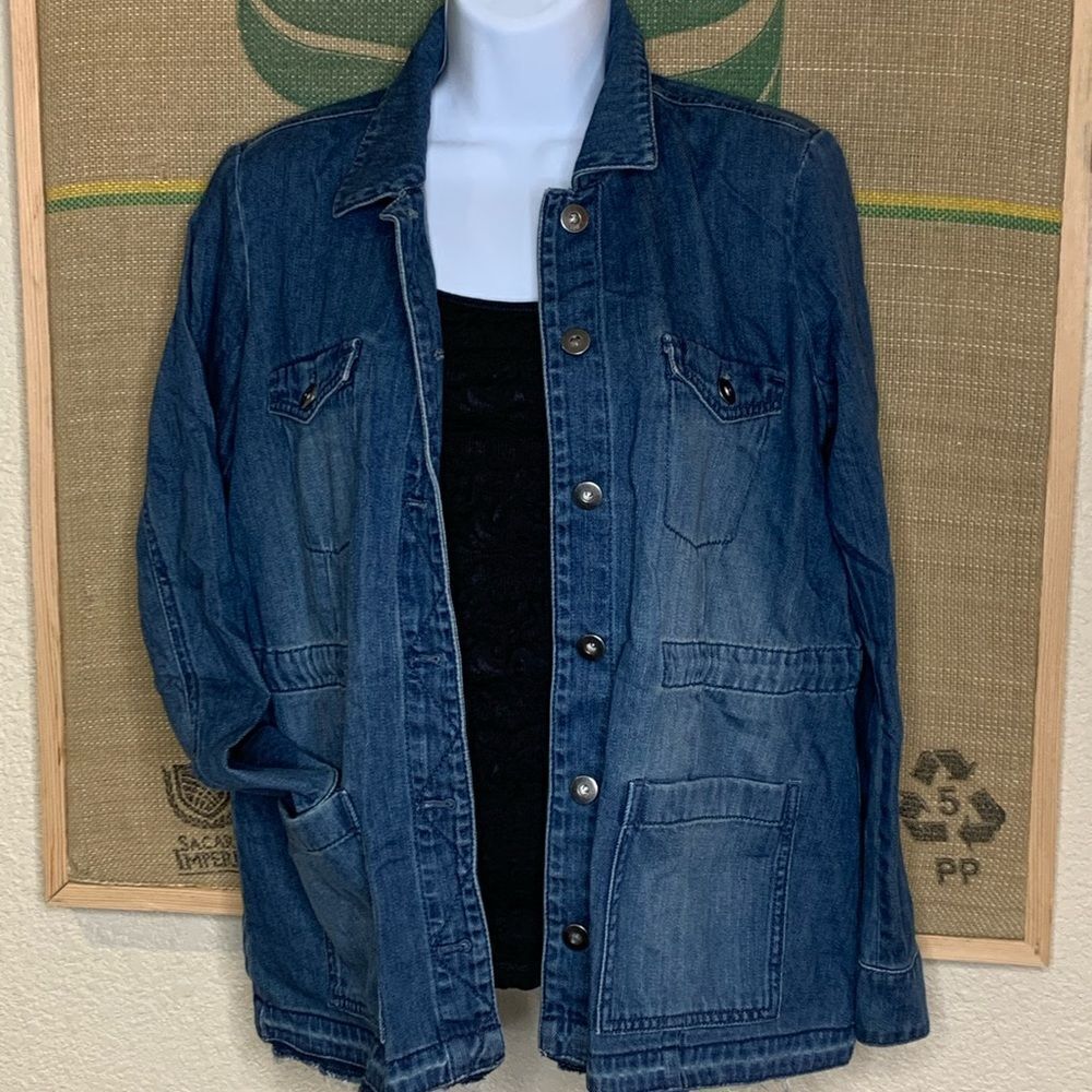 J. Jill Dark Blue Denim Jacket